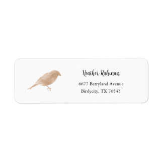 Bird Address Label, Nature Address Label Return Address Label