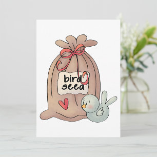 Bird And Bird Seed Invitation