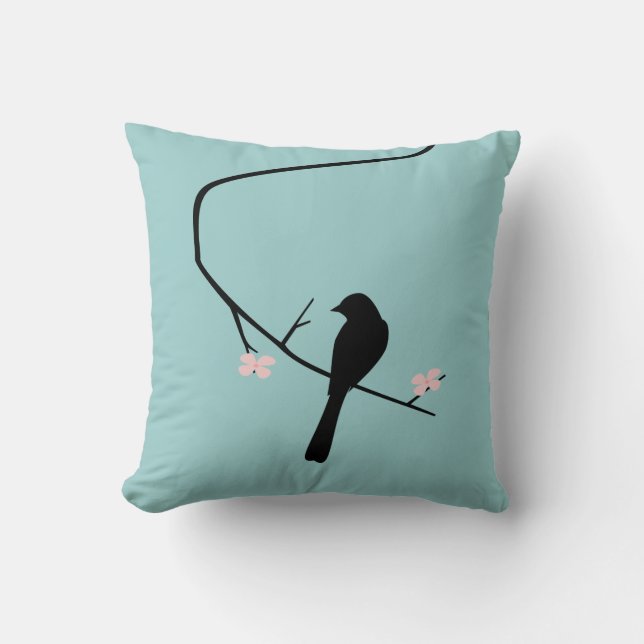 Bird and Blossoms Cushion (Front)