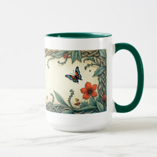 Bird and Butterfly Mug