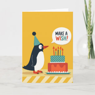 Bird And Cake Birthday Card