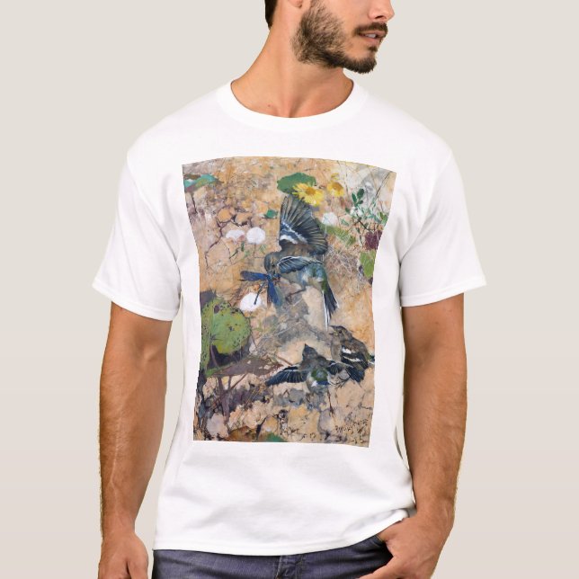 Bird and Dragonfly, Bruno Liljefors T-Shirt (Front)