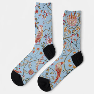 Bird and Floral Pattern, William Morris Socks