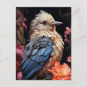 Bird and Flowers Postcard