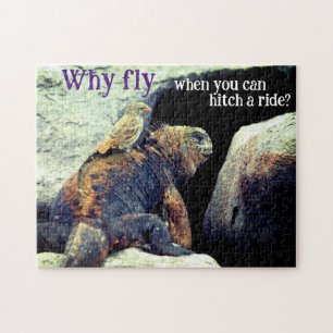 Bird and Marine Iguana Jigsaw Puzzle