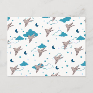 Bird and Night Fairy Dream Postcard