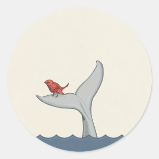 Bird and Whale Sticker