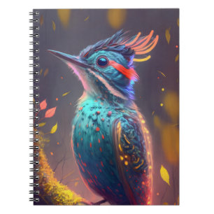 Bird Animal Portrait Painting Wildlife Outdoors  Notebook