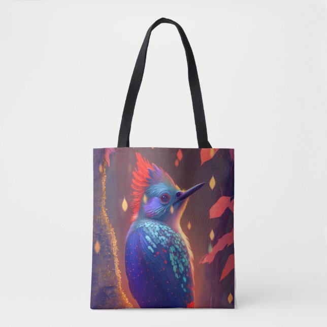 Bird Animal Portrait Painting Wildlife Outdoors Tote Bag (Front)