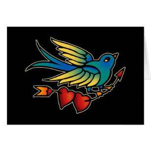 Bird Arrow and Hearts