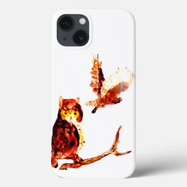Bird Art Brown Owls 2d Case-Mate iPhone Case (Back)