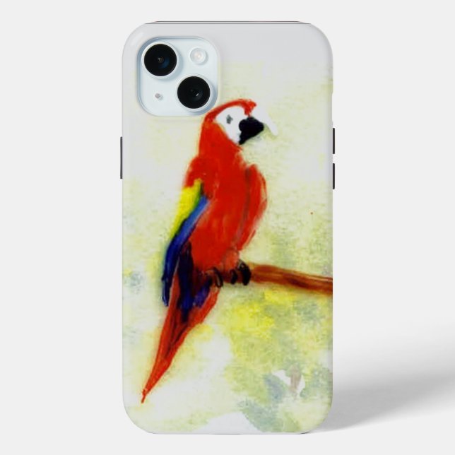Bird Art Colourful Macaw Parrot Case-Mate iPhone Case (Back)