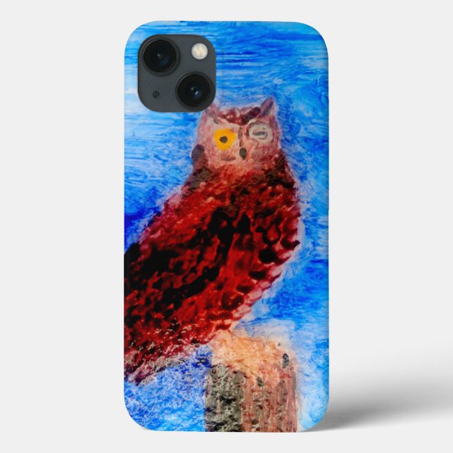 Bird Art Funny Owl Case-Mate iPhone Case (Back)