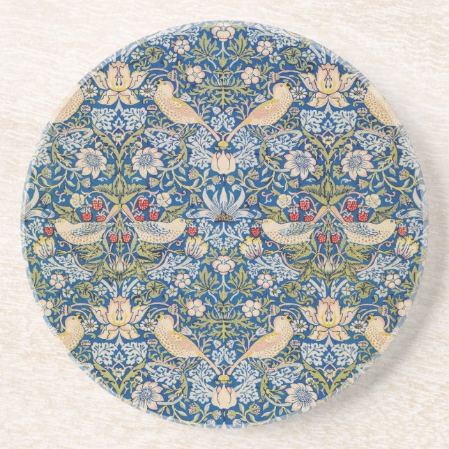 Bird Art Nouveau Design Coaster (Front)