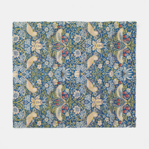 Bird Art Nouveau Design Fleece Blanket