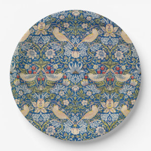 Bird Art Nouveau Design Paper Plate