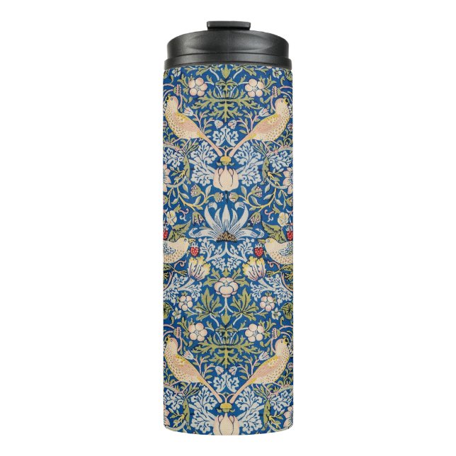 Bird Art Nouveau Design Thermal Tumbler (Front)