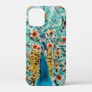 Bird Art Peafowl Peacock Feathers iPhone 12 Mini Case