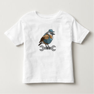 Bird as Carftsman with Wrench Toddler T-Shirt