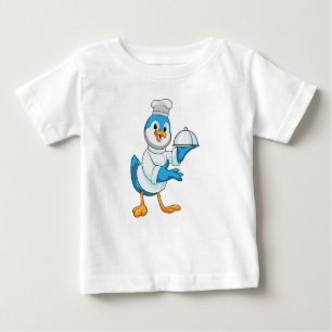 Bird as Cook with Platter Baby T-Shirt