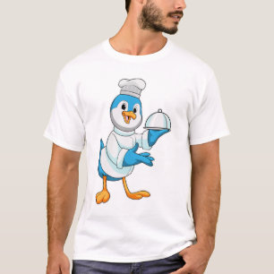 Bird as Cook with Platter T-Shirt