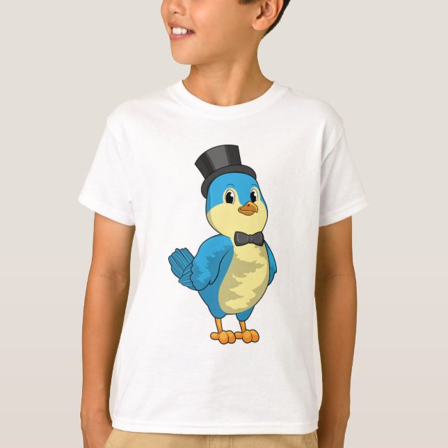 Bird as Groom with Ribbon T-Shirt (Front)