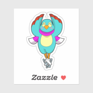 Bird at Ice skating with Ice skates.PNG