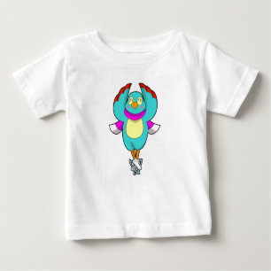 Bird at Ice skating with Ice skates.PNG Baby T-Shirt