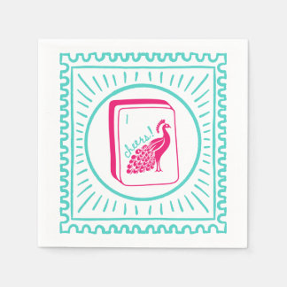 Bird Bam Cheers Mahjong Party Napkin