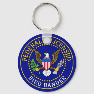 Bird Bander Seal Key Ring