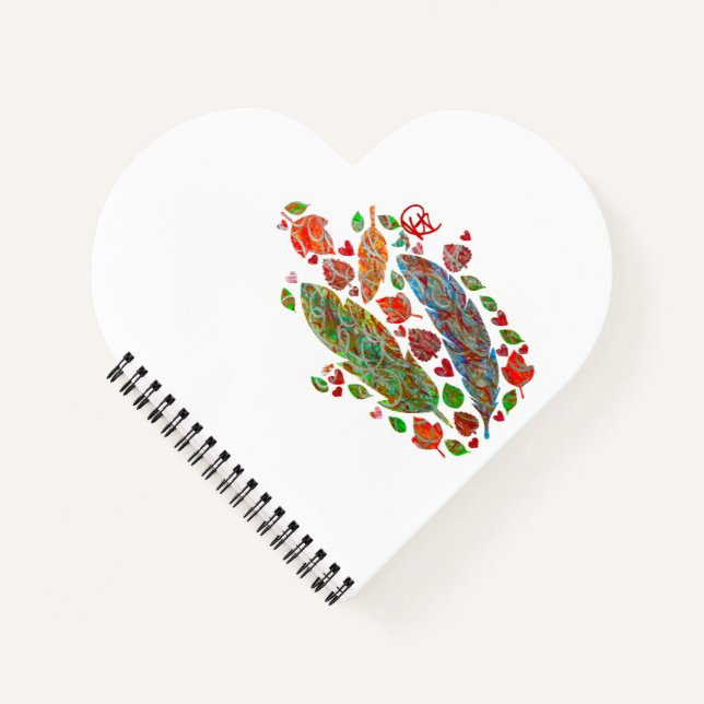 Bird Bath Hamsa Art  Notebook (Front)