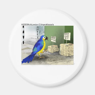 Bird Bathroom Fixtures Funny Gifts & Tees Magnet