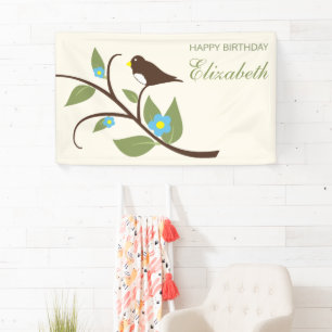Bird Birthday Banner