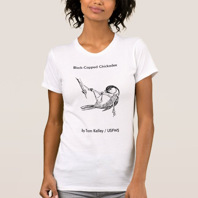 Bird / Black-Capped Chickadee , Black-Capped Ch... T-Shirt (Front)