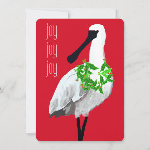 Bird - Black-faced Spoonbill Holiday Card