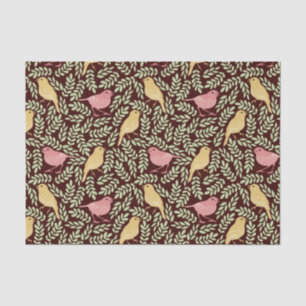 Bird botanical print tissue paper