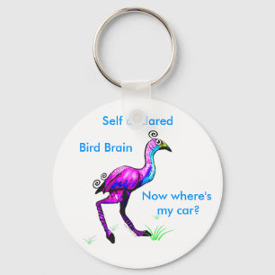 Bird Brain Key Chain