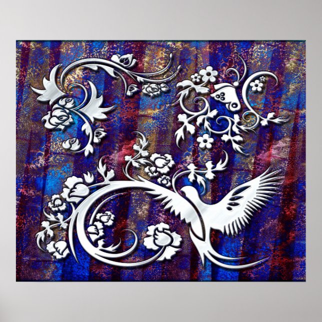Bird & Butterfly 1 Poster (Front)