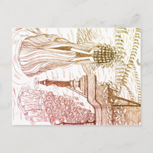 Bird Cage Rose Post Card