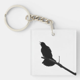 Bird Call Silhouette Keychain