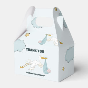 Bird Carrying Cute Kid It's A Boy Invitation Favour Box