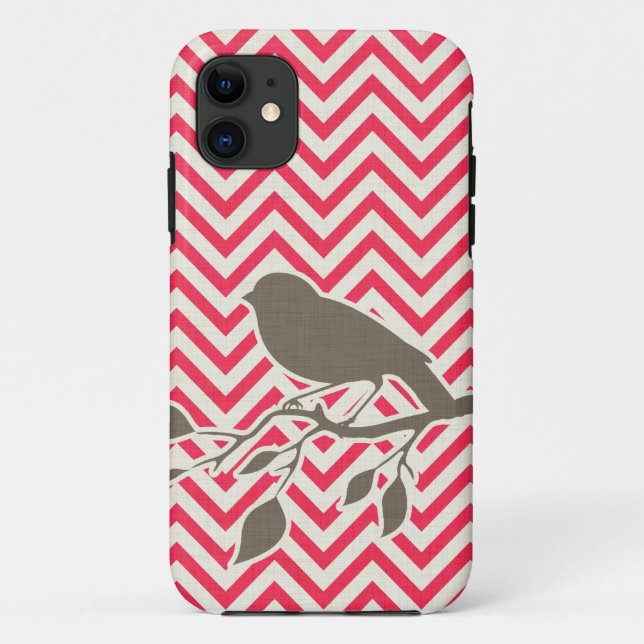 Bird & Chevron iPhone Case (Back)