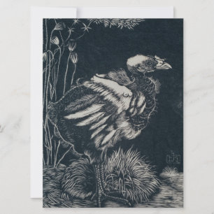Bird Chick Emerging From its Nest (by Jan Mankes) Card