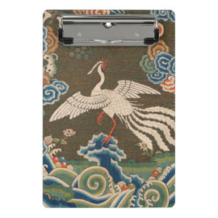 Bird Chinese Antique Decor Mini Clipboard