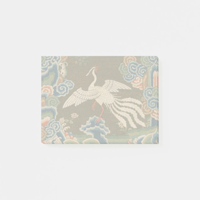 Bird Chinese Antique Decor Post-it Notes (Front)