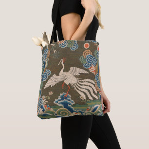 Bird Chinese Antique Decor Tote Bag