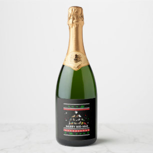 Bird Christmas Bird mas Sparkling Wine Label