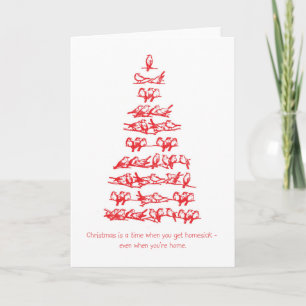 Bird Christmas Tree Holiday Card