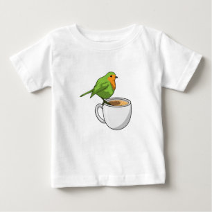 Bird Coffee Cup Baby T-Shirt