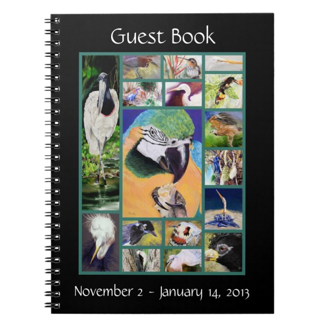 Bird Collage Guest Book (Front)